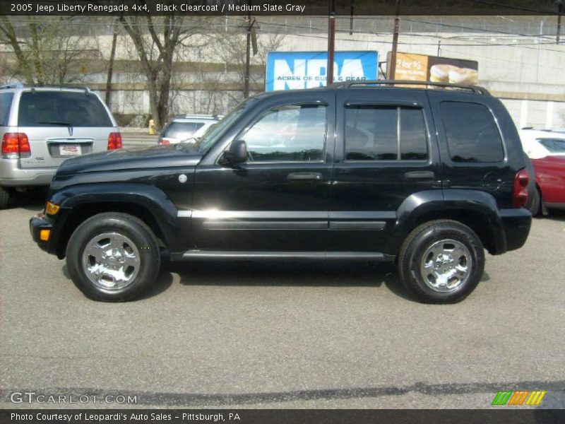 Black Clearcoat / Medium Slate Gray 2005 Jeep Liberty Renegade 4x4