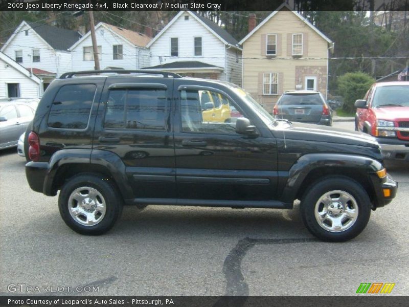 Black Clearcoat / Medium Slate Gray 2005 Jeep Liberty Renegade 4x4