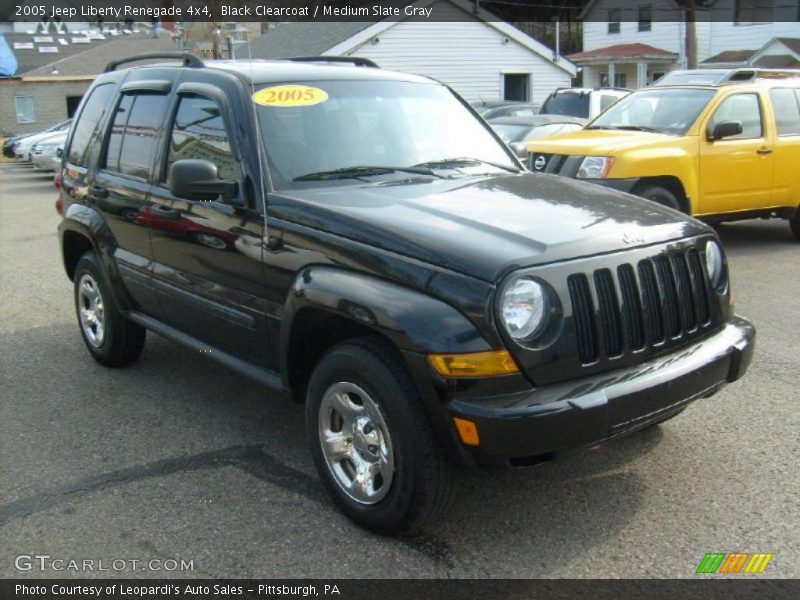 Black Clearcoat / Medium Slate Gray 2005 Jeep Liberty Renegade 4x4
