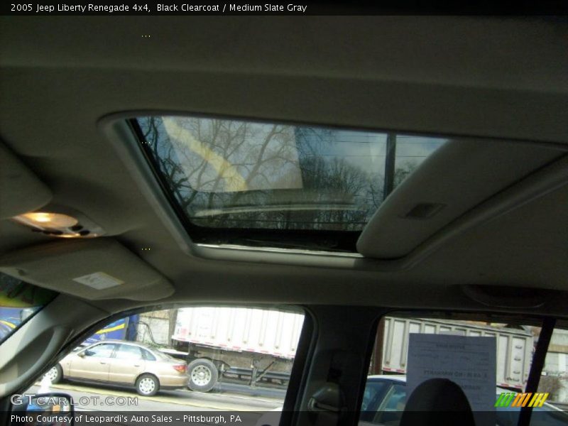 Black Clearcoat / Medium Slate Gray 2005 Jeep Liberty Renegade 4x4