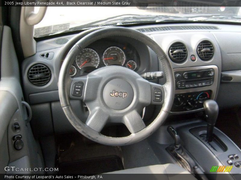 Black Clearcoat / Medium Slate Gray 2005 Jeep Liberty Renegade 4x4