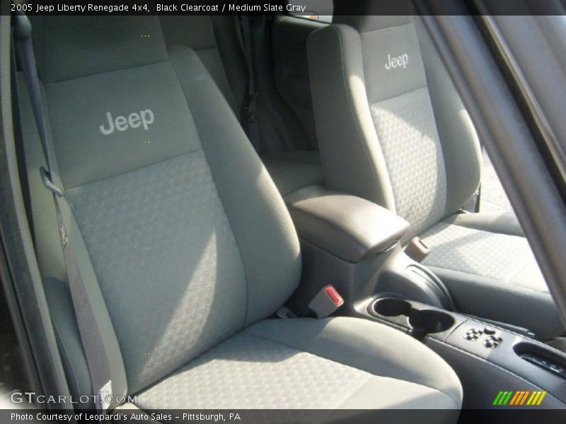 Black Clearcoat / Medium Slate Gray 2005 Jeep Liberty Renegade 4x4