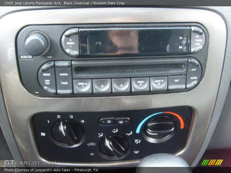 Black Clearcoat / Medium Slate Gray 2005 Jeep Liberty Renegade 4x4