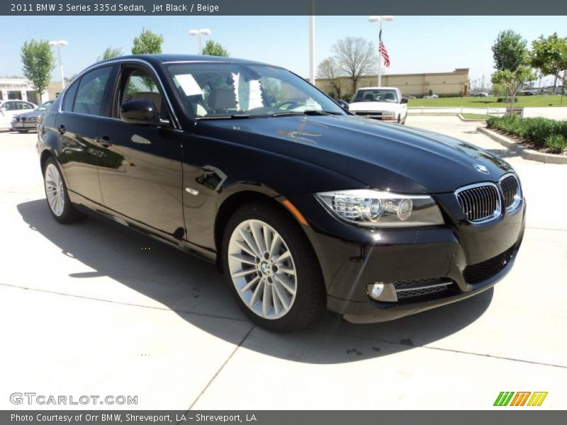 Jet Black / Beige 2011 BMW 3 Series 335d Sedan