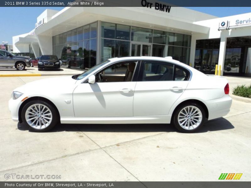 Alpine White / Beige 2011 BMW 3 Series 335d Sedan