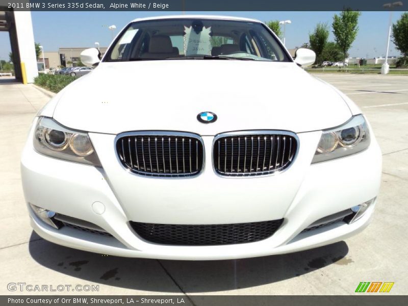 Alpine White / Beige 2011 BMW 3 Series 335d Sedan