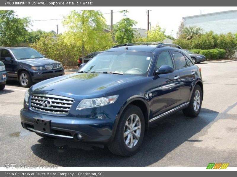 Sapphire Metallic / Wheat 2008 Infiniti FX 35 AWD