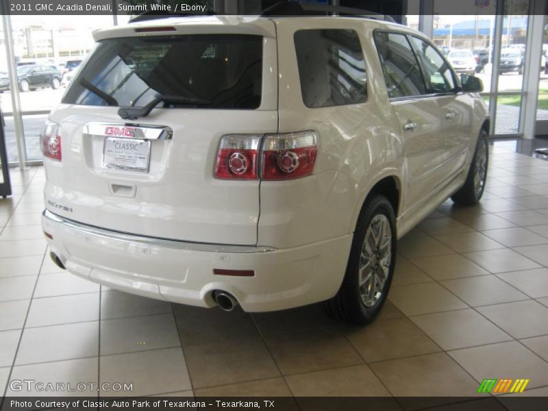 Summit White / Ebony 2011 GMC Acadia Denali