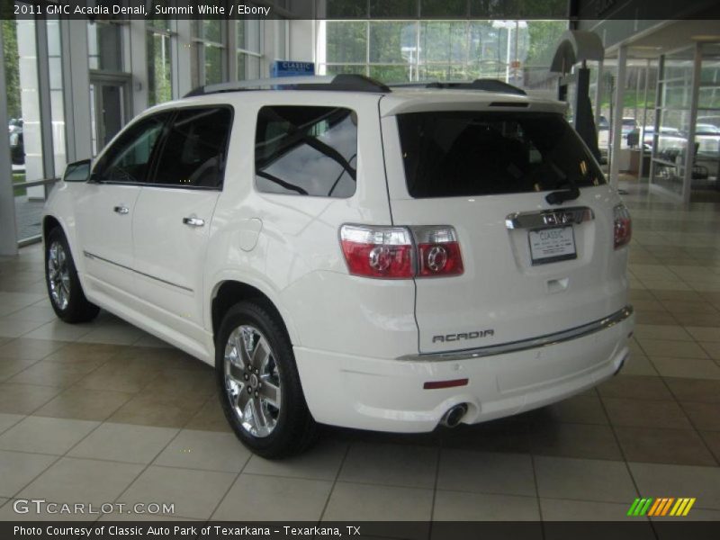 Summit White / Ebony 2011 GMC Acadia Denali