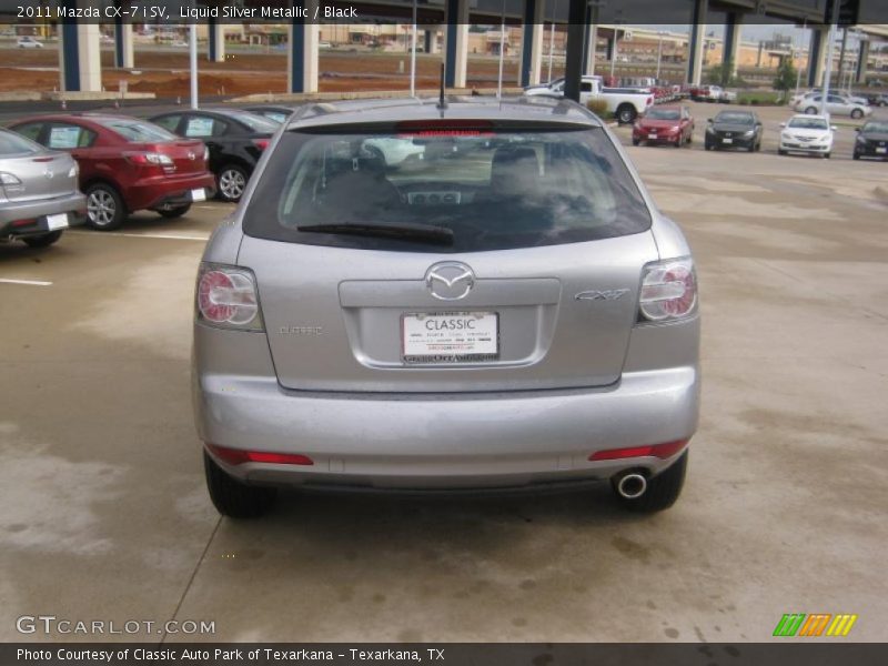 Liquid Silver Metallic / Black 2011 Mazda CX-7 i SV
