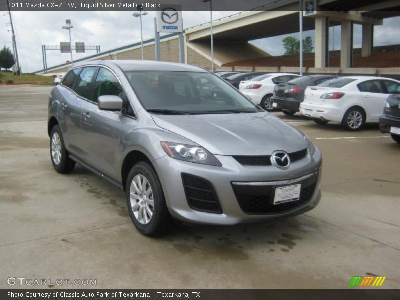 Liquid Silver Metallic / Black 2011 Mazda CX-7 i SV