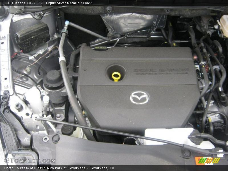 Liquid Silver Metallic / Black 2011 Mazda CX-7 i SV