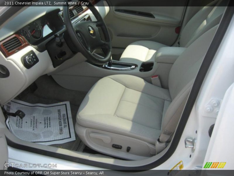 Summit White / Gray 2011 Chevrolet Impala LTZ