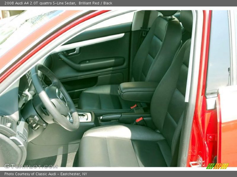 Brilliant Red / Black 2008 Audi A4 2.0T quattro S-Line Sedan