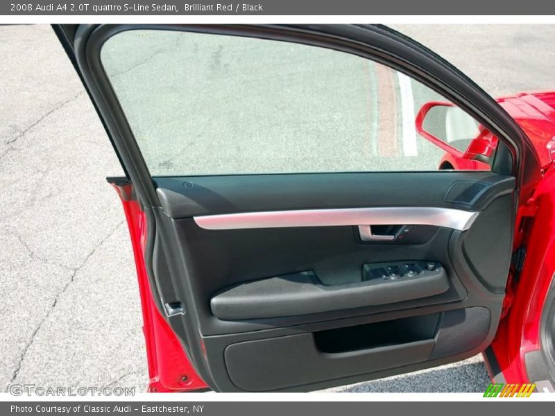 Brilliant Red / Black 2008 Audi A4 2.0T quattro S-Line Sedan
