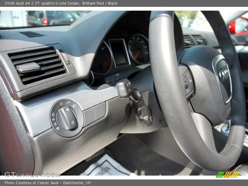 Brilliant Red / Black 2008 Audi A4 2.0T quattro S-Line Sedan