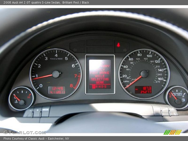 Brilliant Red / Black 2008 Audi A4 2.0T quattro S-Line Sedan