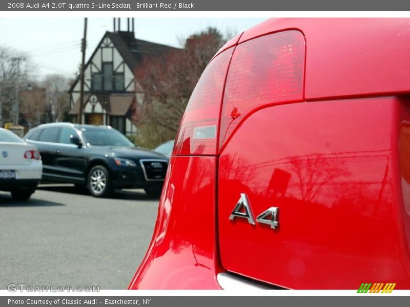 Brilliant Red / Black 2008 Audi A4 2.0T quattro S-Line Sedan