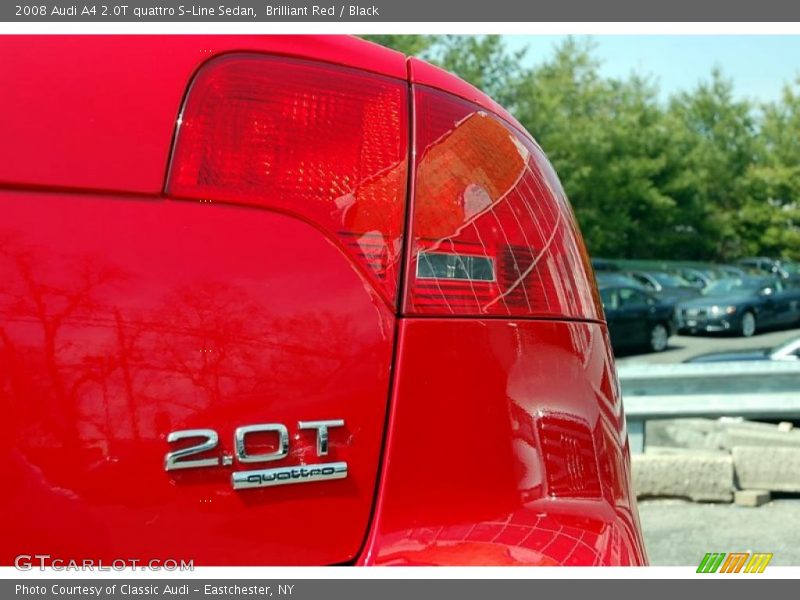 Brilliant Red / Black 2008 Audi A4 2.0T quattro S-Line Sedan