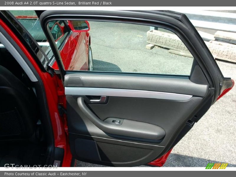 Brilliant Red / Black 2008 Audi A4 2.0T quattro S-Line Sedan