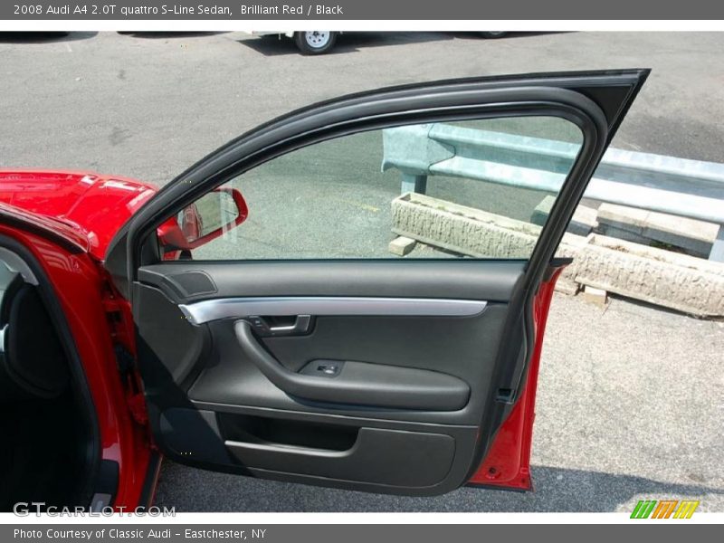 Brilliant Red / Black 2008 Audi A4 2.0T quattro S-Line Sedan