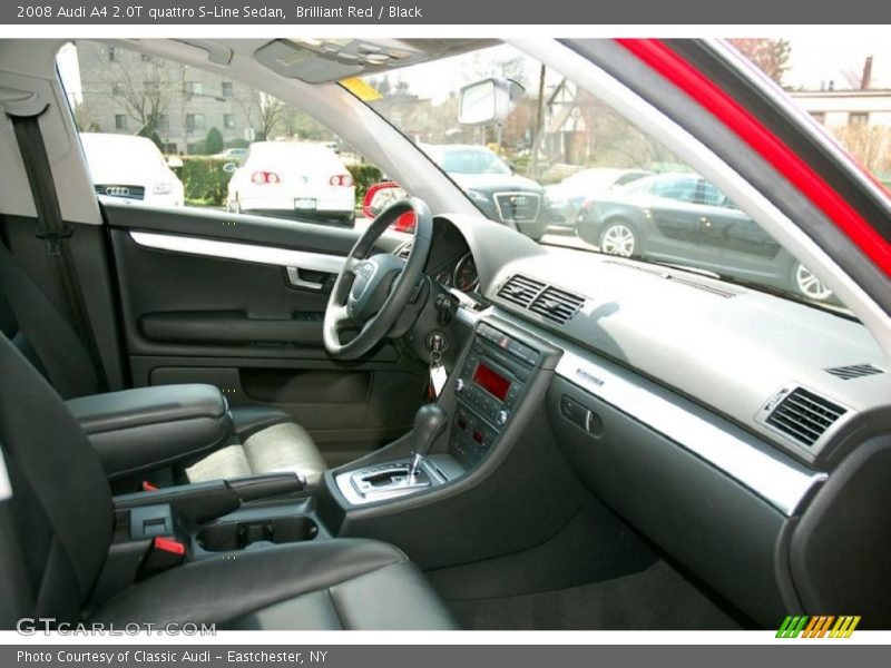 Brilliant Red / Black 2008 Audi A4 2.0T quattro S-Line Sedan
