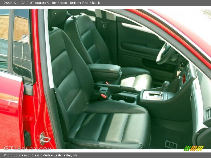 Brilliant Red / Black 2008 Audi A4 2.0T quattro S-Line Sedan