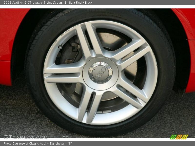 Brilliant Red / Black 2008 Audi A4 2.0T quattro S-Line Sedan