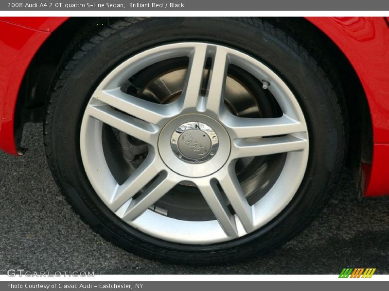 Brilliant Red / Black 2008 Audi A4 2.0T quattro S-Line Sedan