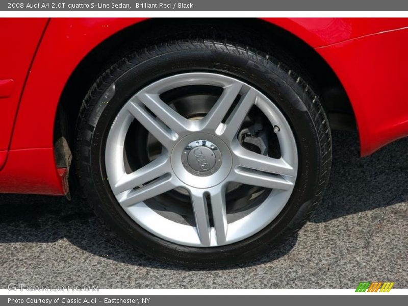 Brilliant Red / Black 2008 Audi A4 2.0T quattro S-Line Sedan