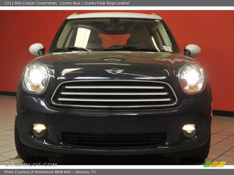 Cosmic Blue / Gravity Polar Beige Leather 2011 Mini Cooper Countryman