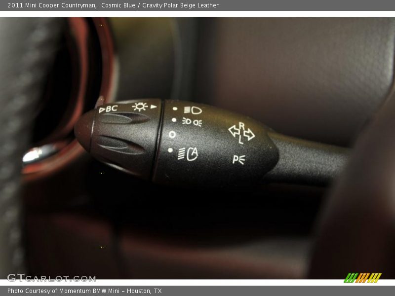 Cosmic Blue / Gravity Polar Beige Leather 2011 Mini Cooper Countryman