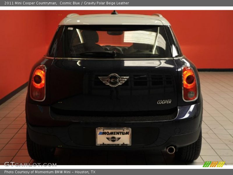 Cosmic Blue / Gravity Polar Beige Leather 2011 Mini Cooper Countryman
