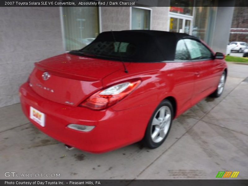 Absolutely Red / Dark Charcoal 2007 Toyota Solara SLE V6 Convertible
