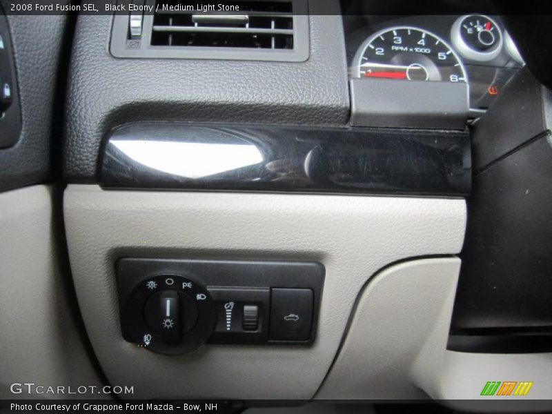 Black Ebony / Medium Light Stone 2008 Ford Fusion SEL
