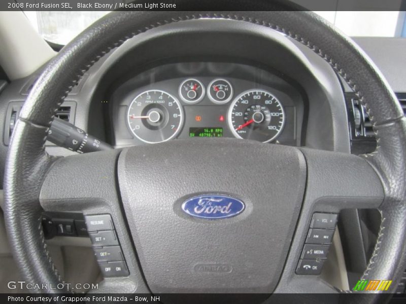 Black Ebony / Medium Light Stone 2008 Ford Fusion SEL