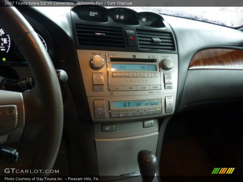 Absolutely Red / Dark Charcoal 2007 Toyota Solara SLE V6 Convertible