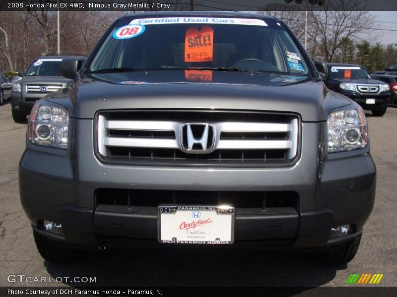 Nimbus Gray Metallic / Gray 2008 Honda Pilot EX 4WD