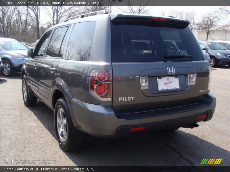 Nimbus Gray Metallic / Gray 2008 Honda Pilot EX 4WD