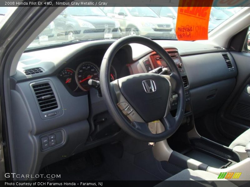 Nimbus Gray Metallic / Gray 2008 Honda Pilot EX 4WD