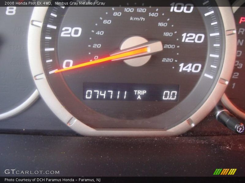 Nimbus Gray Metallic / Gray 2008 Honda Pilot EX 4WD