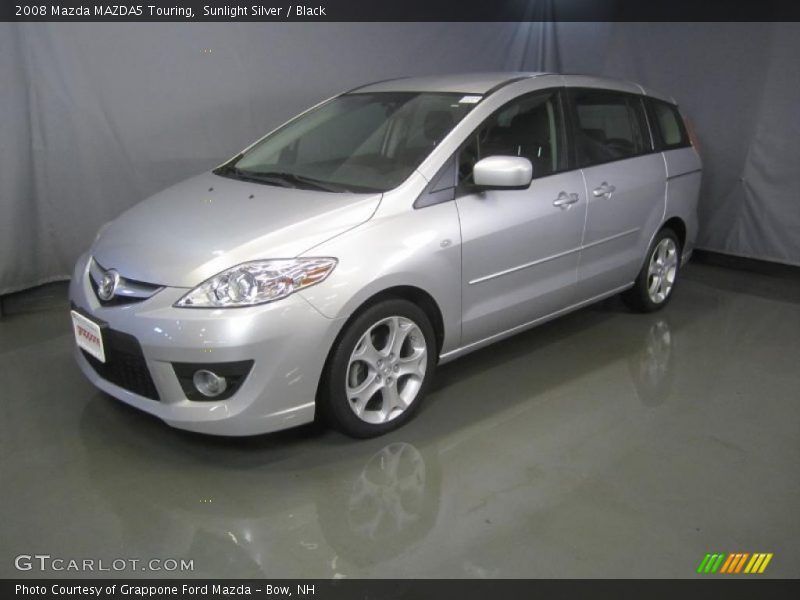 Sunlight Silver / Black 2008 Mazda MAZDA5 Touring