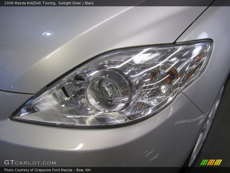 Sunlight Silver / Black 2008 Mazda MAZDA5 Touring