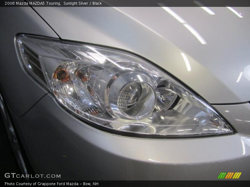 Sunlight Silver / Black 2008 Mazda MAZDA5 Touring