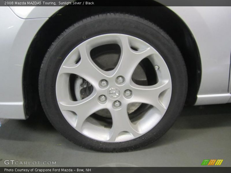 Sunlight Silver / Black 2008 Mazda MAZDA5 Touring