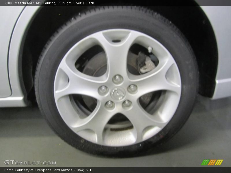 Sunlight Silver / Black 2008 Mazda MAZDA5 Touring