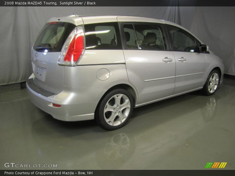 Sunlight Silver / Black 2008 Mazda MAZDA5 Touring