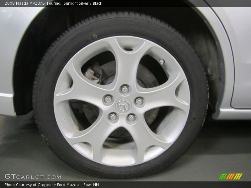 Sunlight Silver / Black 2008 Mazda MAZDA5 Touring