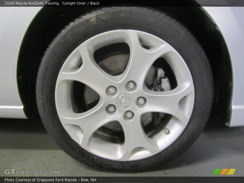 Sunlight Silver / Black 2008 Mazda MAZDA5 Touring