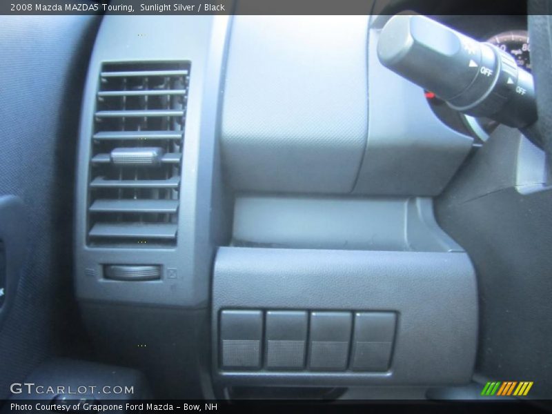 Sunlight Silver / Black 2008 Mazda MAZDA5 Touring